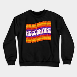 Accountant - Retro Fount Crewneck Sweatshirt